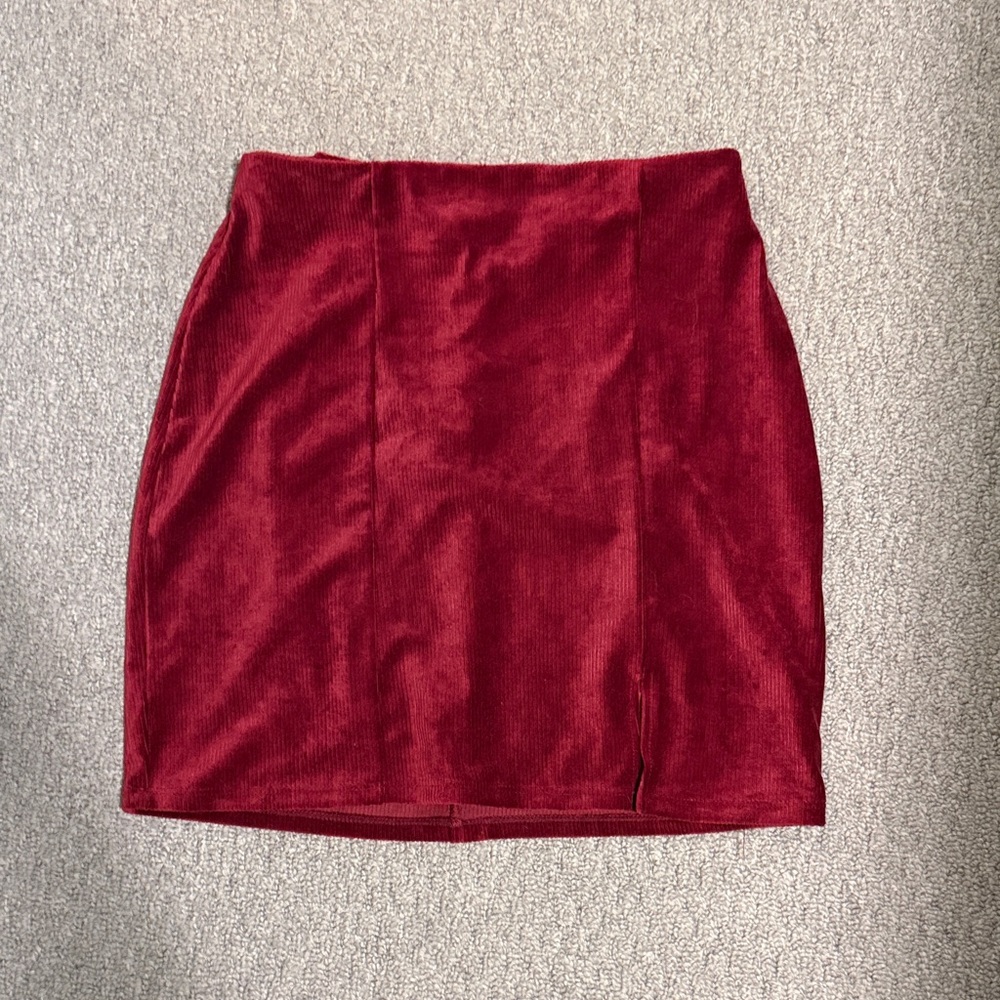 The Impeccable Pig Rich Red Pencil Skirt
